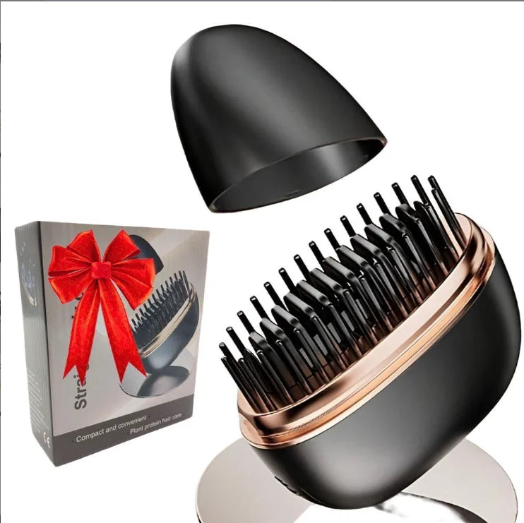 Mini Rechargeable Hair Straightener Brush