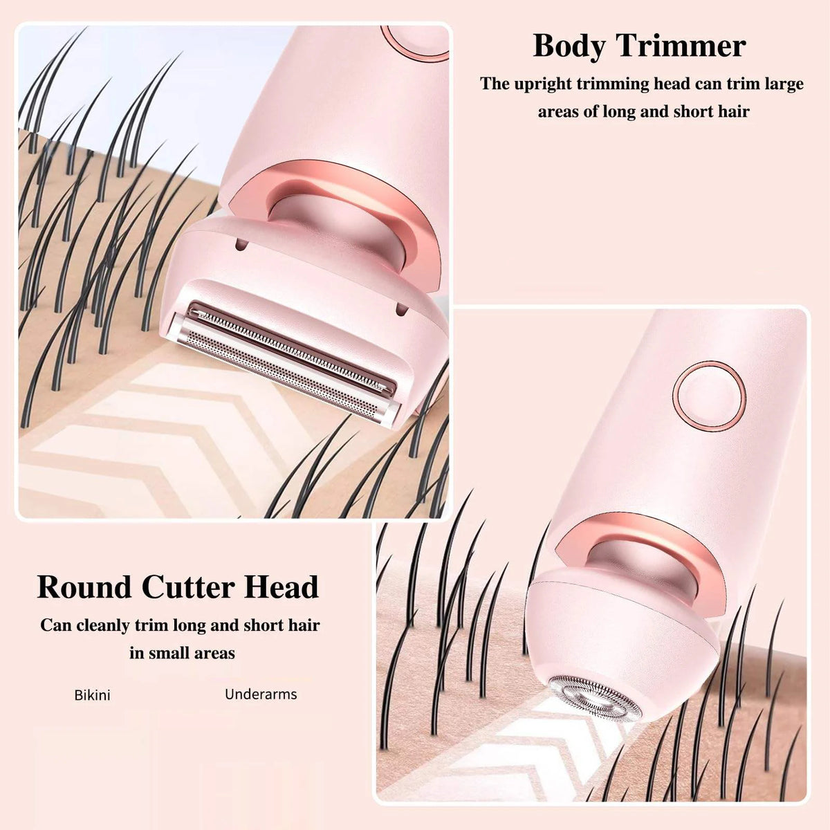 Lady Hair Removal Device Bikini Trimmer Electric Hair Shaver Epilator for Whole-Body