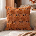 New Autumn Pumpkin Embroidery Pillow Cover Wholesale Thanksgiving Sofa Decor Halloween Cushion  Pillow Cover Only