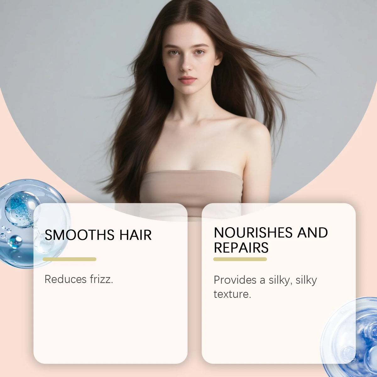 Hair Cream Nourish Repair, Soften Curly Hair Improve Dry Damaged Hair Long Lasting Healthy Shine