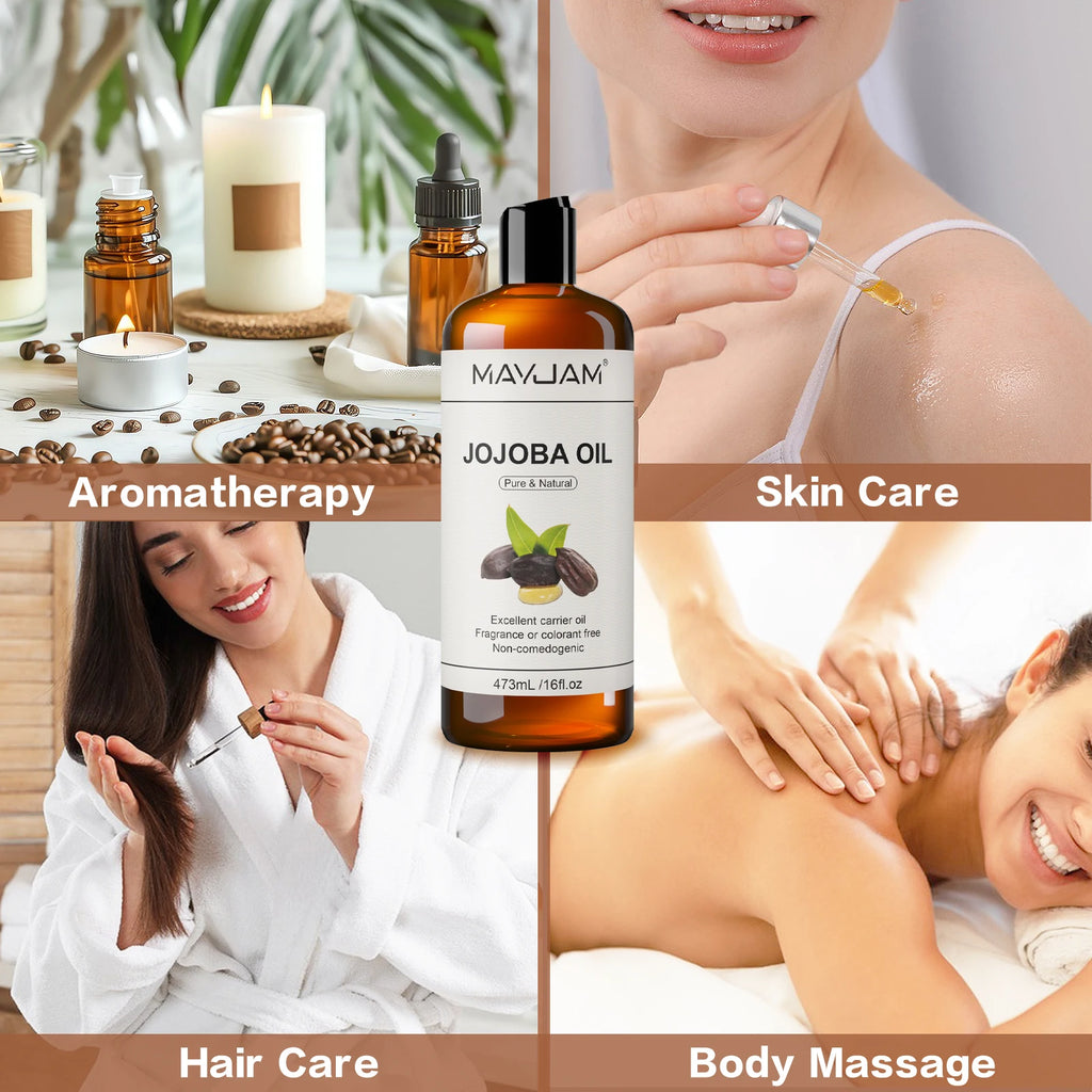 Jojoba Oil Moisturizing for Face, Hair, Skin & Nails