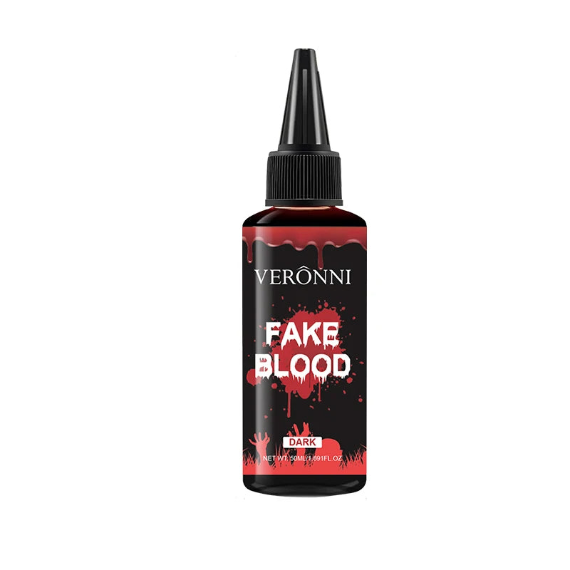 50ml Realistic Fake Blood, Halloween SFX Makeup Blood Gel for Dripping Wound Scars Costume Cosplay Party Halloween Stage Makeup
