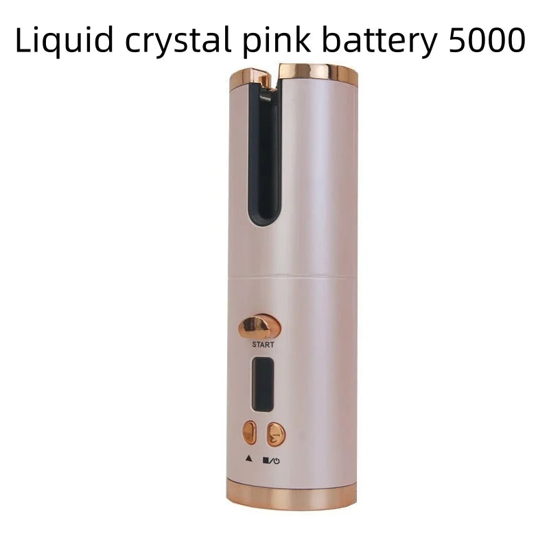 Automatic Hair Curler Wireless With Heat Timer Modes Rechargeable Portabl Fast Heating Styler For Perfect Curls Every Time