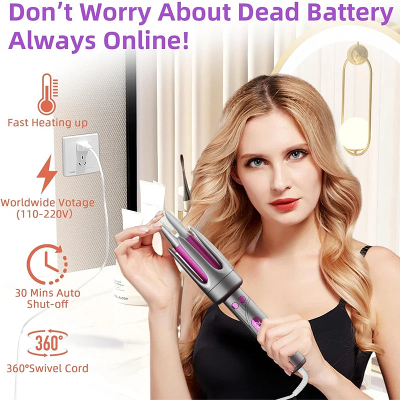 32mm Automatic Rotating Curling Iron