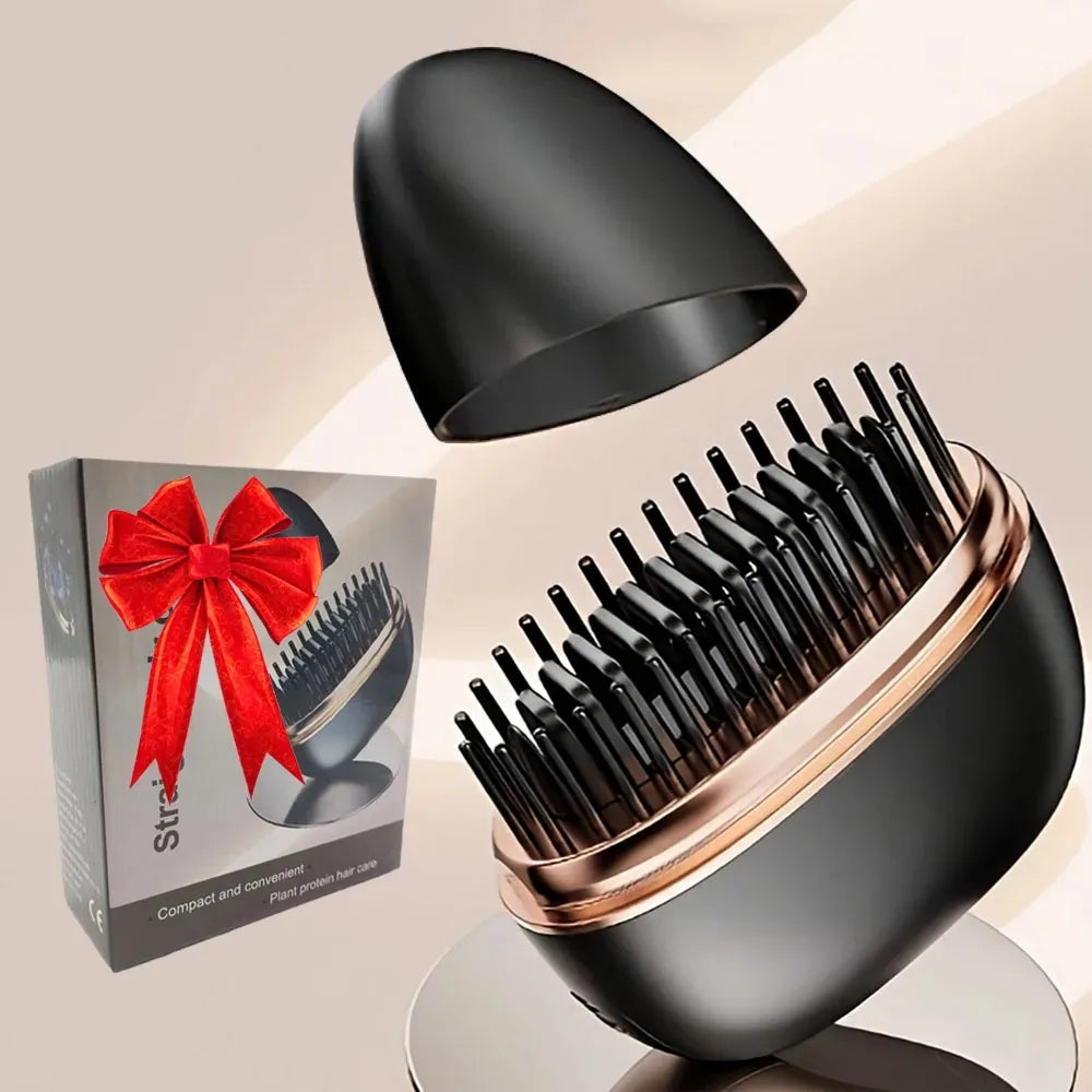 Mini Rechargeable Hair Straightener Brush