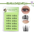 Brown DIY Lash Cluster Wispy Individual Lash Extension Fluffy Thick Faux Mink Eyelash Mix Colored Halloween Makeup Brown Lash