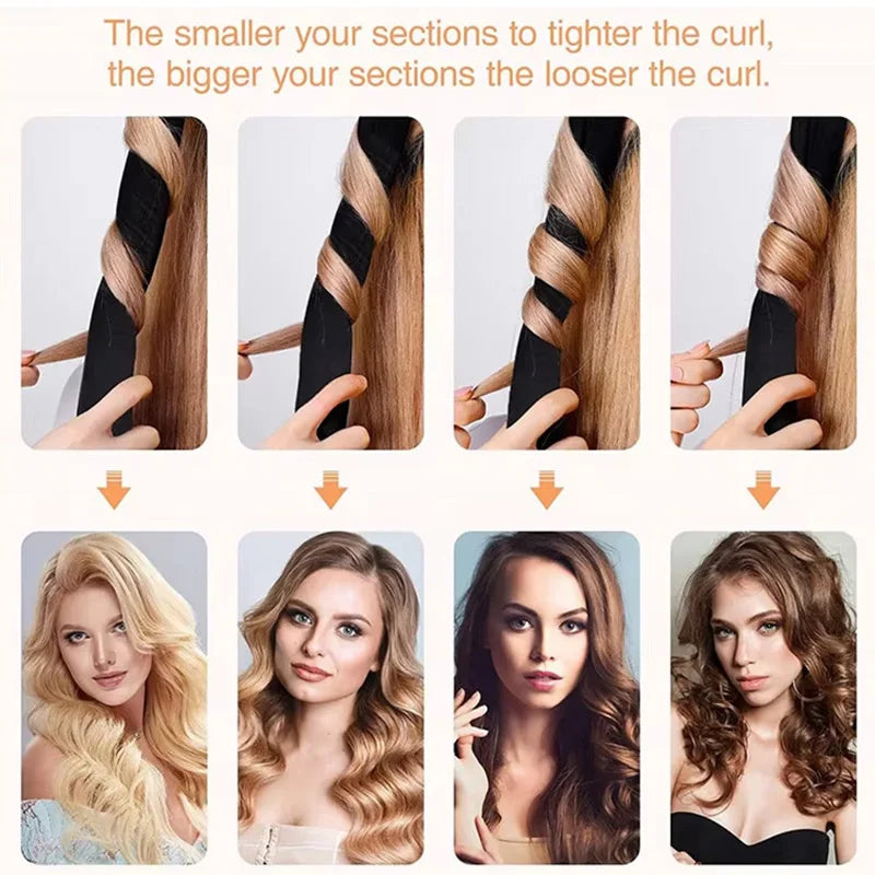 Heatless Hair Curlers Satin Curling Rod Headband No Heat Silk Curls