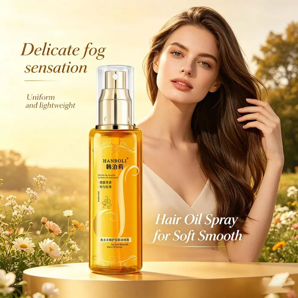 Haircare Essential Oil Hair Oil Spray, Nourishing Hair No Wash Anti-dry Anti-static Hair Products