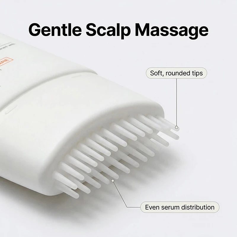 Hair Serum With Built-In Brush,Hair Nourishing Strengthening Essence,Improve Scalp Environment,Scalp Massager