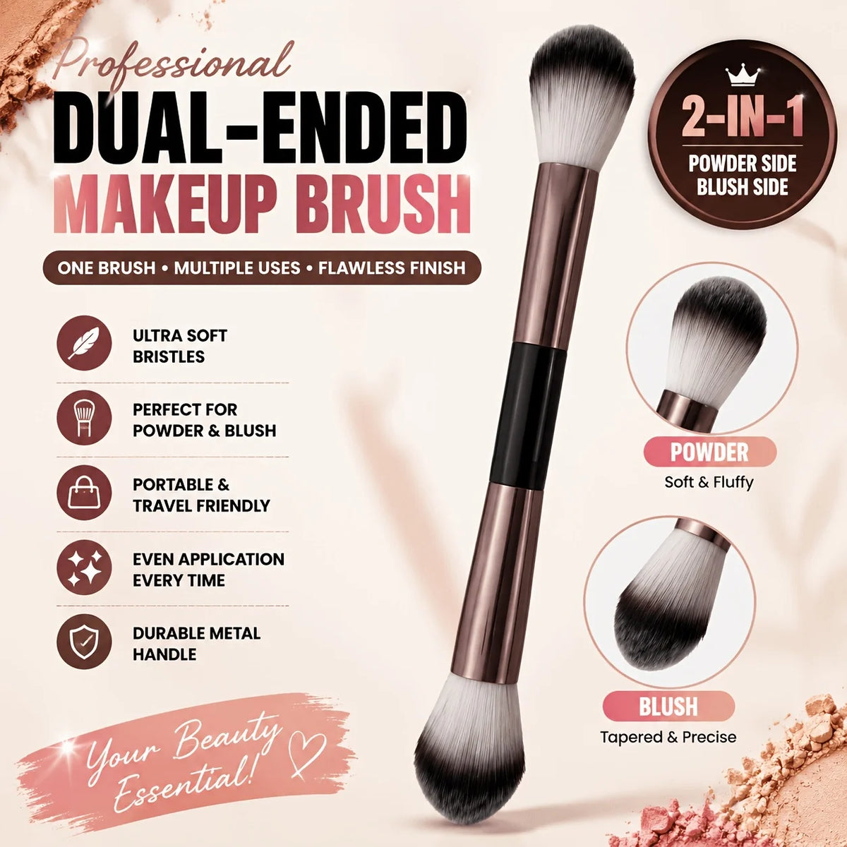 Makeup Brush, Powder Brush, Blush Brush, Loose Powder Brush