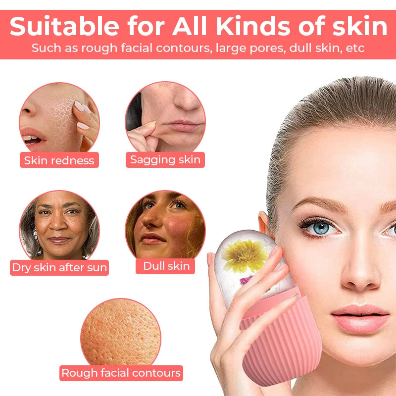 Silicone Ice Cube Trays Facial Eye Roller Ice Ball