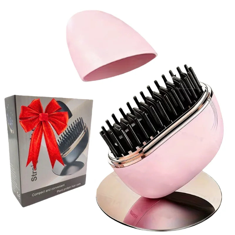 Mini Rechargeable Hair Straightener Brush