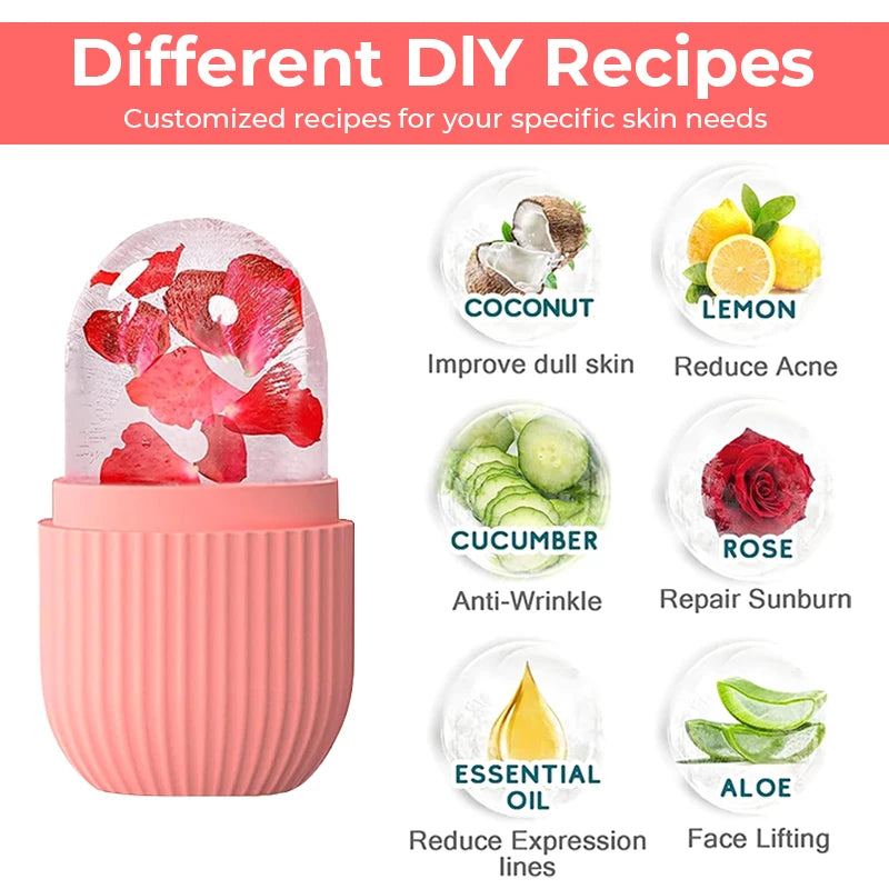 Silicone Ice Cube Trays Facial Eye Roller Ice Ball