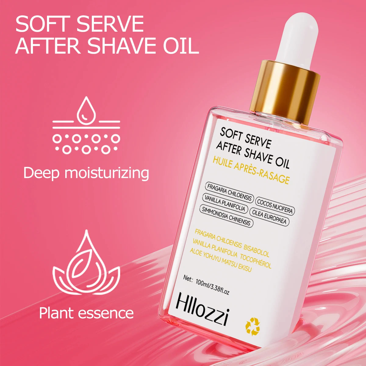 Strawberry soft serve after shave oil
