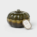 Fall Pumpkin Candle 2 Wick Small Glass Heirloom Pumpkin Jar Autumn Scents Home Decorative Candles for Festive Atmosphere