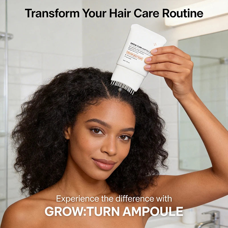 Hair Serum With Built-In Brush,Hair Nourishing Strengthening Essence,Improve Scalp Environment,Scalp Massager