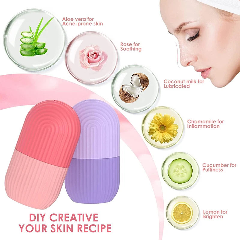 Silicone Ice Cube Trays Facial Eye Roller Ice Ball
